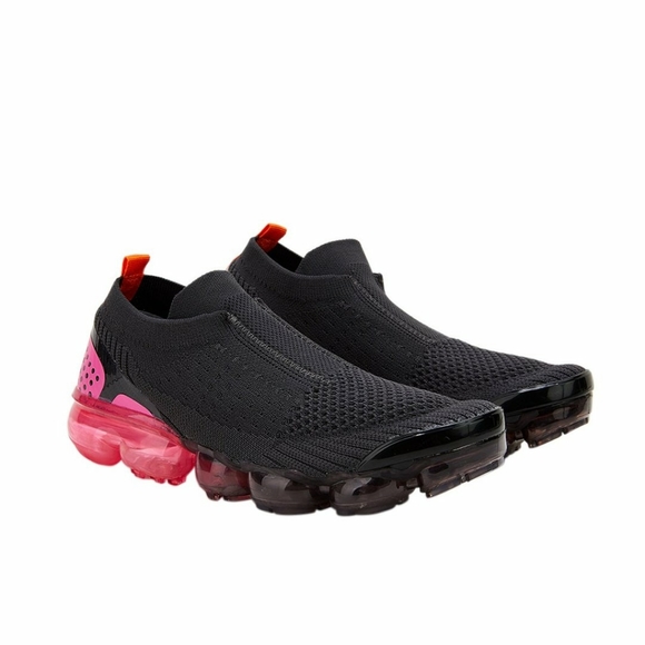 Jolimall Pink-Black Air Cushion Slip On Sneakers Size 10 - Picture 1 of 7